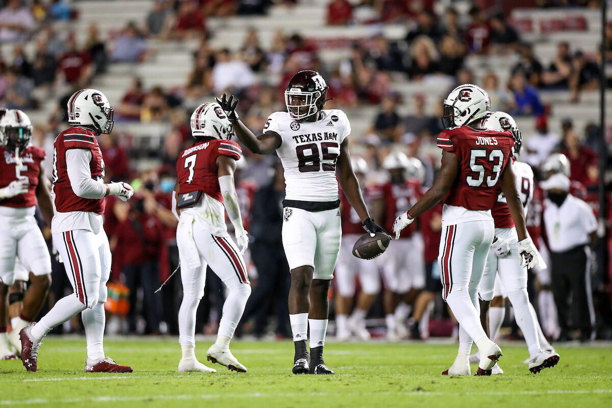 COLUMBIA, SC - 20201107 - Texas A&M Aggies Football vs. South Carolina Gamecocks